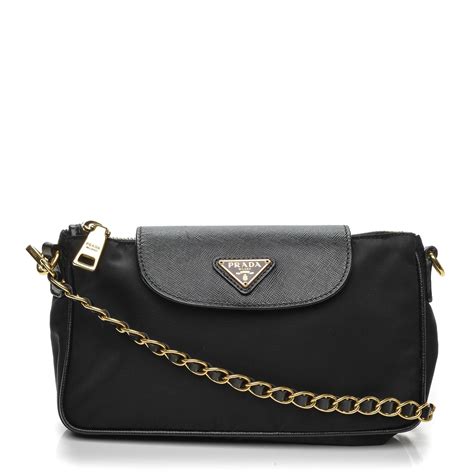 prada 1bh085|Prada Black Nylon Saffiano Crossbody .